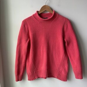 J. Crew Always 1988 Rollneck Sweater in Coral Classic Cozy Preppy  Size M